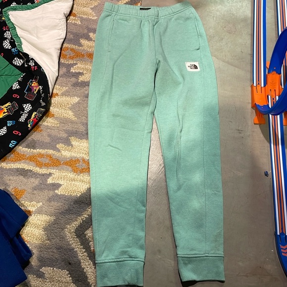Light mint colored sweatpants north face - Picture 1 of 2